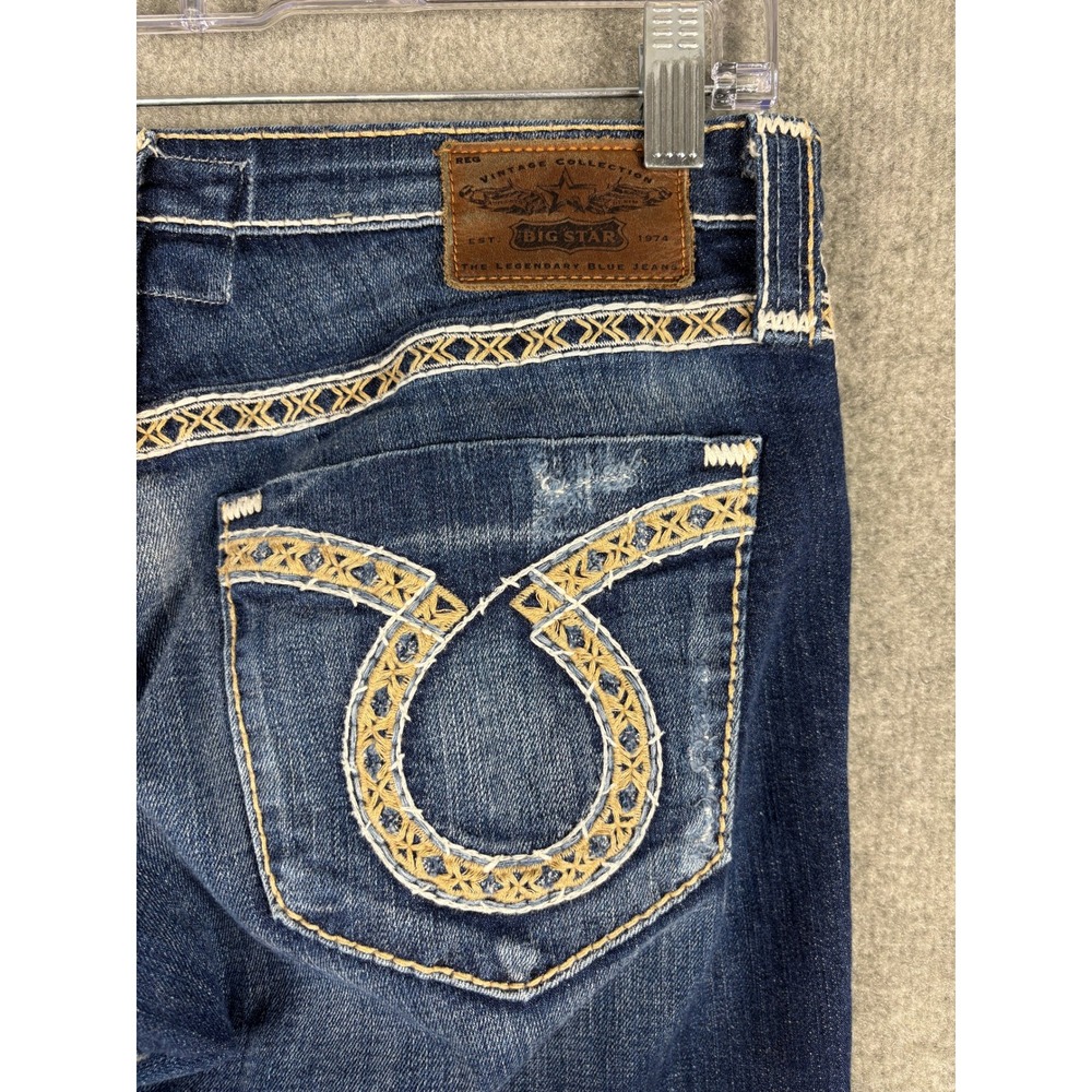 Big Star Women's Boot Cut Jeans - Dark Blue Wash - Picture 5 of 14